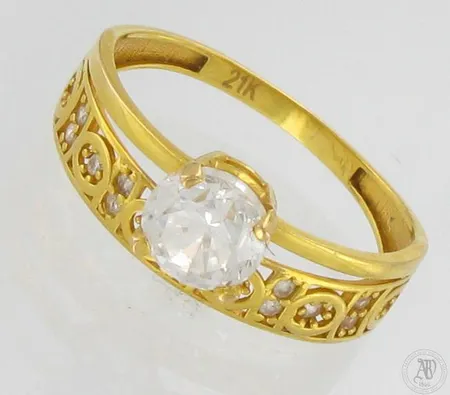 Viallinen kivisormus, 875br,  Paino: 2,8 g
