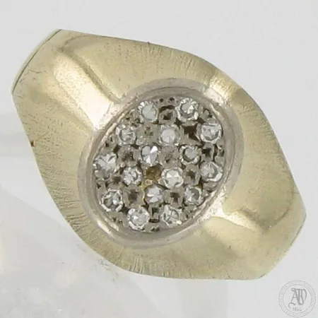 Timanttisormus 16xn.0.01ct, koko 16, 750,  Paino: 4,4 g