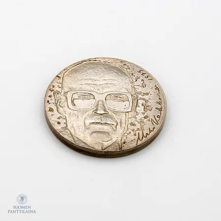 Juhlaraha, Urho Kekkonen 1975, nimellisarvo 10 mk, 500,  Paino: 23,7 g