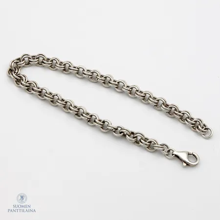 Ranneketju, pituus 220mm, leveys 5mm, 925,  Paino: 14,3 g