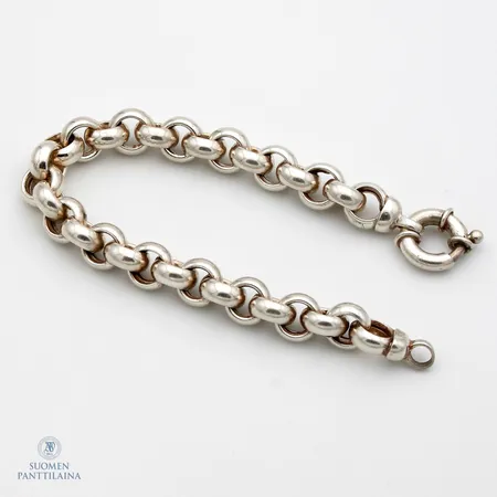 Ranneketju, pituus 210mm, leveys 10mm, 925, Paino: 25,8 g