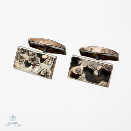 Kalvosinnapit, 18x10mm, 925, Paino: 9,7 g
