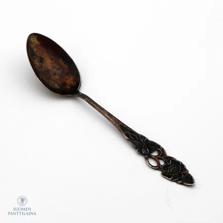 Kahvilusikka, kaiverrettu, pituus 113mm, 813, Paino: 8,1 g