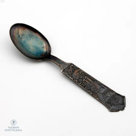 Kummilusikka, kaiverrettu, pituus 140mm, 813, Paino: 24,9 g