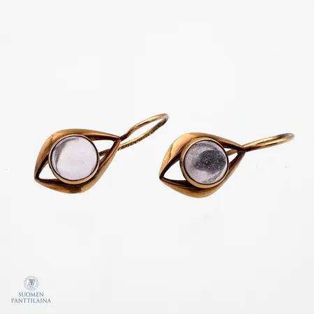 Kivikorvakorut, korkeus 24mm, 585br,  Paino: 1,9 g
