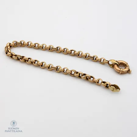 Papuranneketju, pituus 210mm, leveys 5mm, 585, Paino: 8,8 g