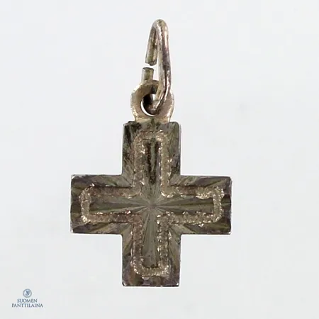 Risti-riipus, korkeus 17mm, 925,  Paino: 0,7 g