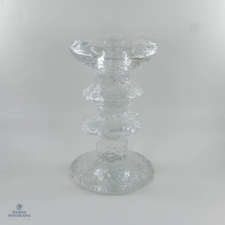 Kynttilänjalka Festivo, Iittala, design Timo Sarpaneva, signeeraus TS, korkeus 125mm