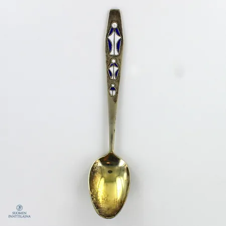 Emaloitu lusikka, pituus 142mm, 875,  Paino: 25,6 g