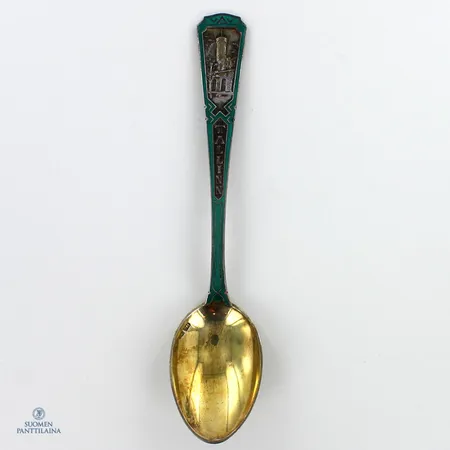 Emaloitu lusikka, pituus 139mm, 916h,  Paino: 26,9 g