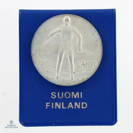 Juhlaraha, Lahti MM 1978, nimellisarvo 25mk, 500,   Paino: 26,4 g