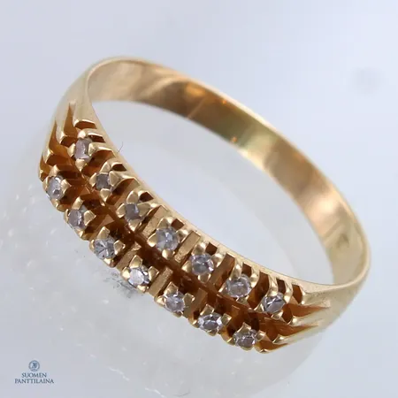 Timanttisormus 14xn.0.005ct, koko 17½, 585,  Paino: 2,3 g