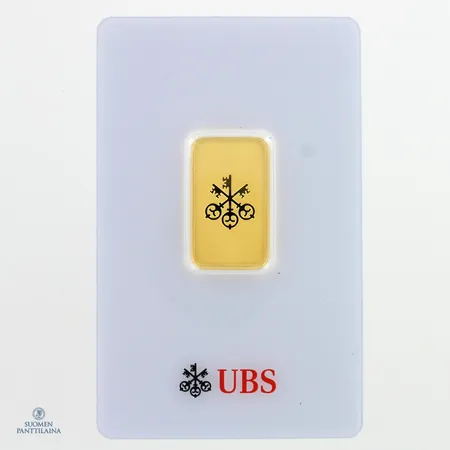 Kultaharkko, 10 grammaa,  UBS, AA2497, 999, Paino: 10 g
