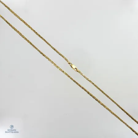 Kuningaskaulaketju, pituus 72cm, 750,  Paino: 28 g