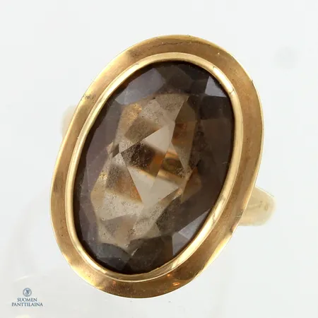 Kivisormus, koko 17, 585br,  Paino: 4,7 g
