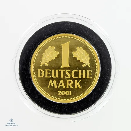 Kultaraha, Deutsche Mark, Mark Retirement, 2001, 999,  Paino: 12 g