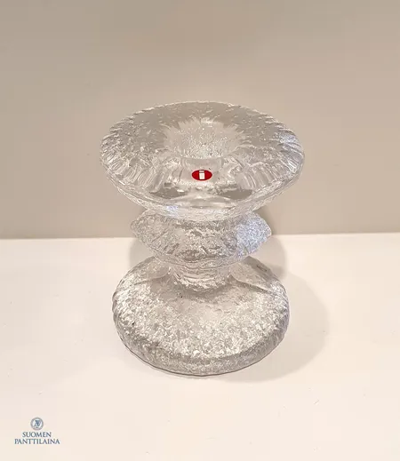 Kynttilänjalka Iittala, Festivo, design Timo Sarpaneva, signeraus TS, korkeus 80mm