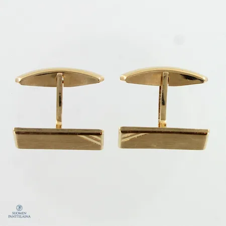 Mansettinapit, mitat 10x17mm, 585br,  Paino: 3,9 g