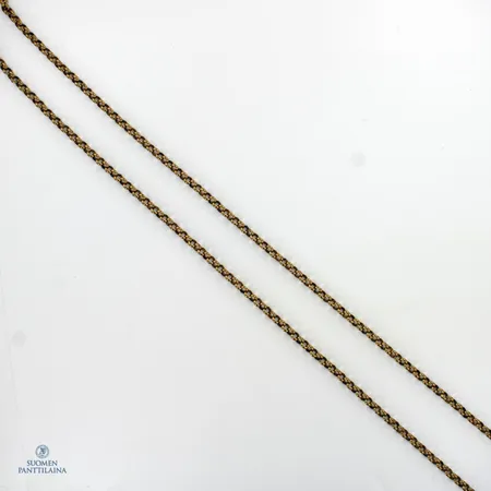 Papukaulaketju, pituus 84cm, pronssia