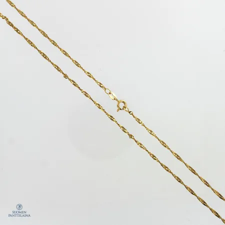 Singapore-kaulaketju, pituus 62cm, 750,  Paino: 5,7 g