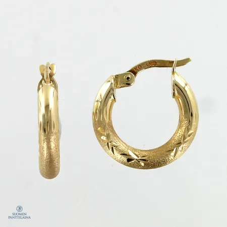 Kuvioidut korvarenkaat, Ø 16mm, 585,  Paino: 1,5 g