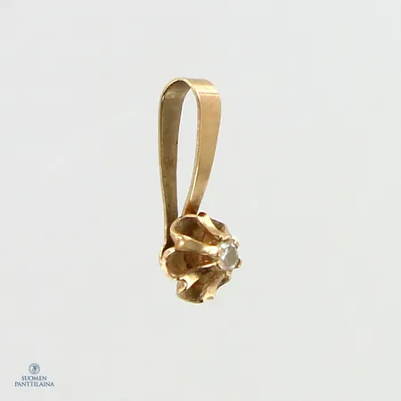 Timanttiriipus 1xn0.005ct, korkeus 10mm, 585,  Paino: 0,2 g
