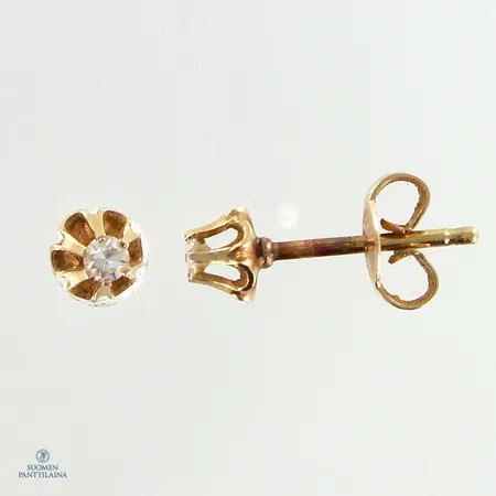 Timanttikorvakorut 2xn.0.0.03ct, 585,  Paino: 0,5 g