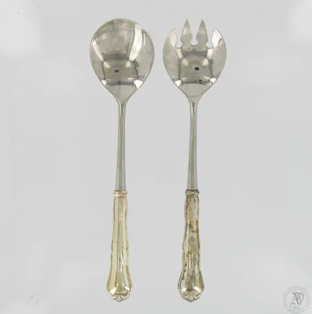 Salaattiottimet, Chippendale, pituus 250mm, 830br,  Paino: 156,8 g
