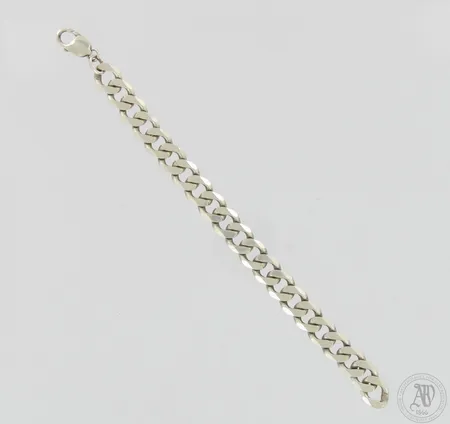 Panssariranneketju, pituus 210mm, leveys 12mm, 925,  Paino: 38,7 g