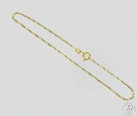 Panssariranneketju, pituus 190mm, leveys 1mm, 585,  Paino: 1,1 g