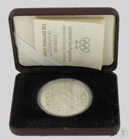 Hopearaha 200 shillinkiä 1995, Olympia Itävalta, voimistelu, 925,  Paino: 33,6 g
