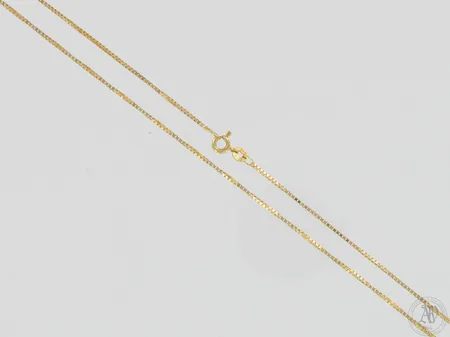 Venetsia-kaulaketju, pituus 45cm, leveys 1mm, 585,  Paino: 3,4 g