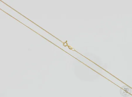 Panssarikaulaketju, pituus 44cm, leveys 1mm, 585,  Paino: 1,3 g