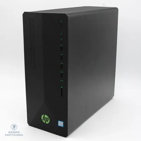 Pöytätietokone, HP Pavilion 790-0115no, Intel Core i5-9400F, 1x8 Gt DDR4, 256 Gt SSD, Nvidia GTX 1660 6 Gt, ostokuitti ja virtajohto Ei lähetetä