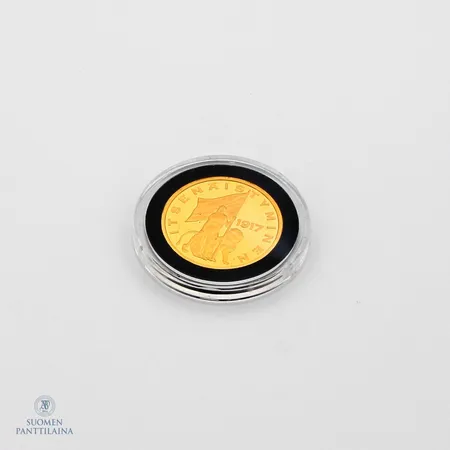 Kultaraha Aarre, Itsenäistyminen 1917, nro 002490, 999, Paino: 12 g