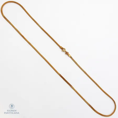 Kaulaketju, vääntymiä, pituus 48,5cm, 875,  Paino: 5,9 g