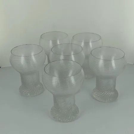 6 viinilasia Rosenthal Studio Line 1970, korkeus 120mm, 