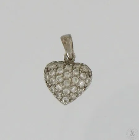 Sydän-riipus, korkeus 17mm, 925, Paino: 1,7 g