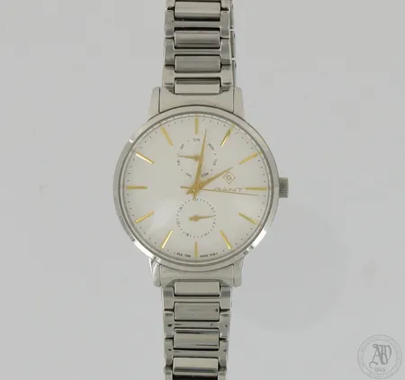 Teräsrannekello Gant, quartz: paristo loppunut, taulun Ø 36mm, rannekkeen pituus 200mm, 