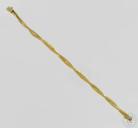 Ranneketju, pituus 200mm, leveys 5mm, käytön jälkiä, 750, Paino: 12,6 g