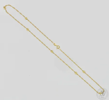 Kaulaketju, pituus 42, leveys 2-4mm, 585,  Paino: 3,3 g