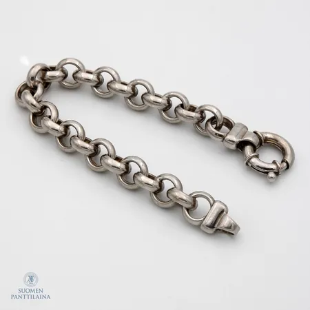 Papuranneketju, pituus 200mm, leveys 11mm, 925,  Paino: 25,1 g