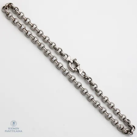 Papukaulaketju, pituus 50cm, leveys 8,5mm, 925,  Paino: 33,3 g