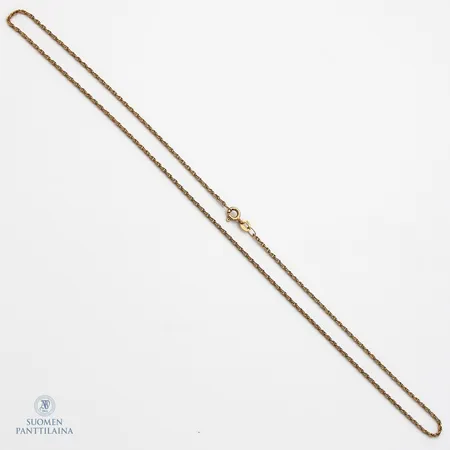 Kaulaketju, pituus 45,5cm, leveys, 1mm, 375, Paino: 2,5 g