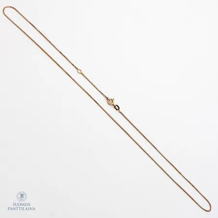 Venetsia-kaulaketju, pituus 43,5/46,5cm, leveys 0,7mm, 585,  Paino: 1,7 g