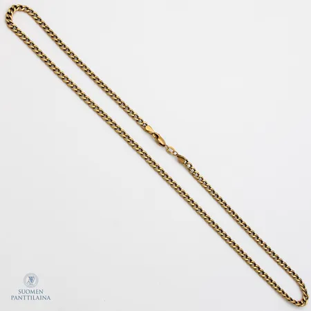 Panssarikaulaketju, pituus 47cm, leveys 3,7mm, 585,  Paino: 7 g
