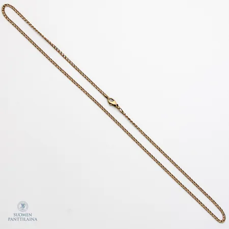 Panssarikaulaketju, pituus 53,5cm, leveys 2,2mm, 585,  Paino: 7,1 g
