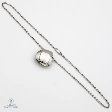 Kaulakoru, pituus 42/45cm, Lumoava, Hali, 925,  Paino: 13 g