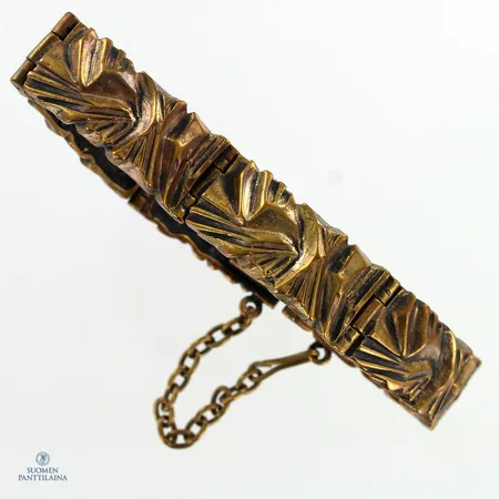 Rannekoru, design Pentti Sarpaneva, pituus 130mm ja leveys 13mm, pronssia