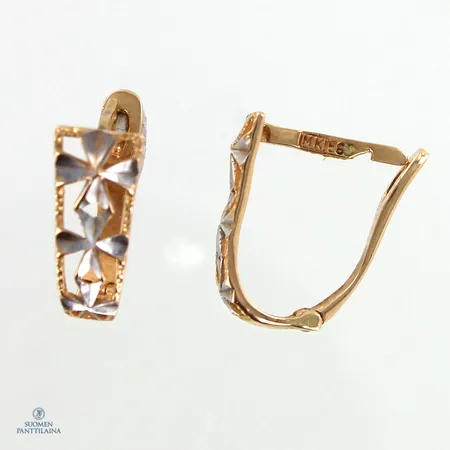 Korvakorut, korkeus 13mm, 585,  Paino: 1,5 g